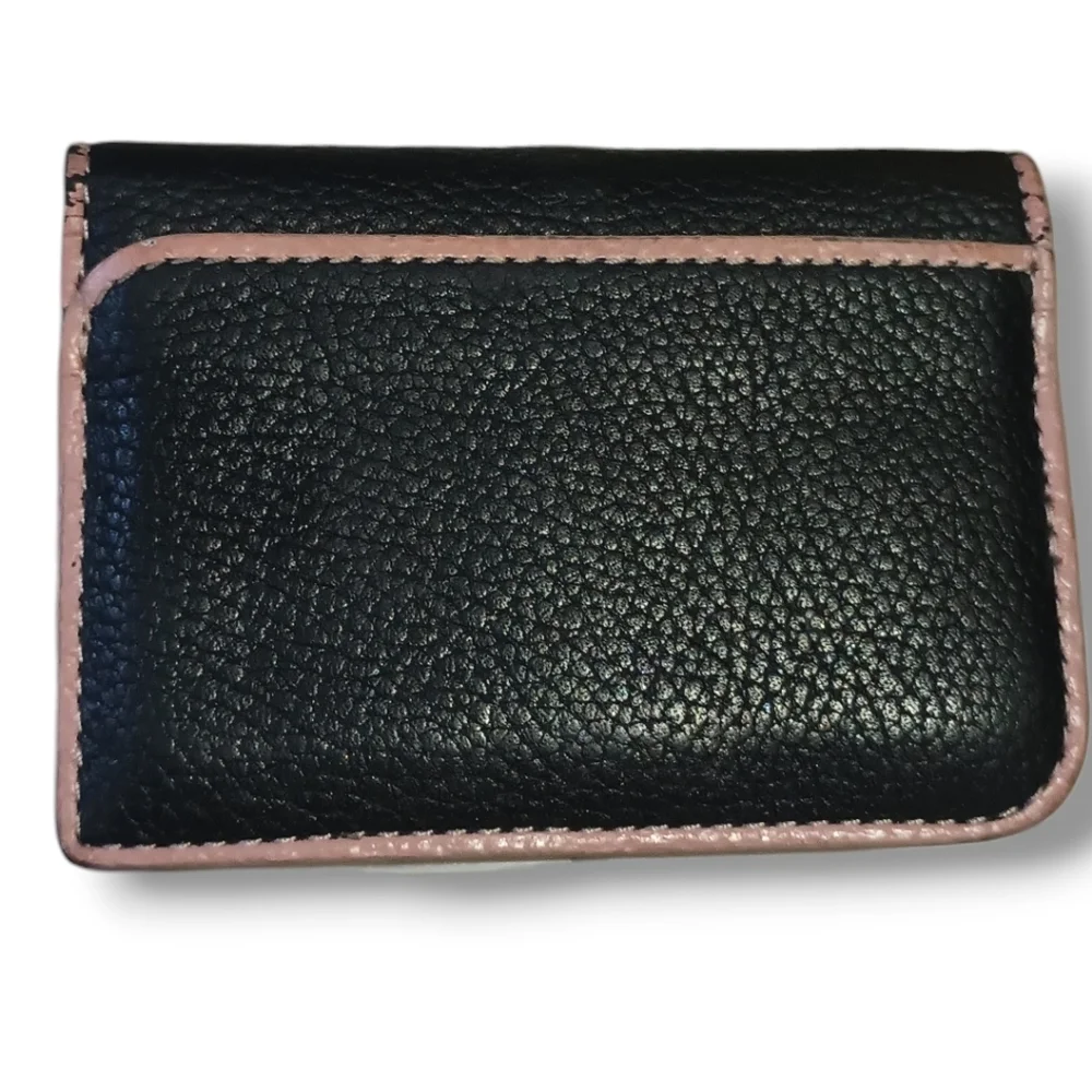 Kate Spade ♠️ Bifold Card Case | Black Leather | GUC - Picture 2 of 11